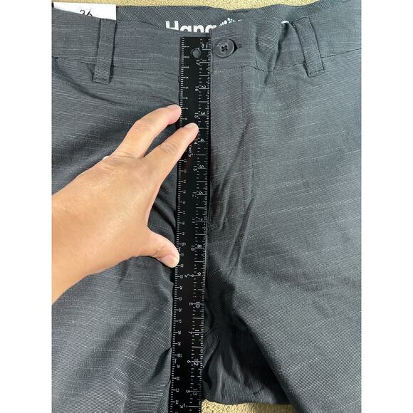 NWT, Hang-Ten, Men's 4 way Stretch, Lightweight Quick Dry Shorts Black, Size: 36 - Picture 5 of 12
